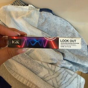 IGK Look Out Lash and Brow Boosting Peptide Serum - Black